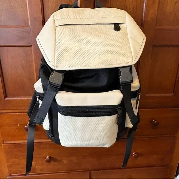 Coach | Bags | Coach Backpack In Cream And Black | Poshmark display picture 3